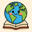 icon_education_globe_cartoon icon preview