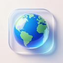 icon_education_globe_glassy icon preview