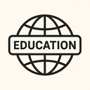 icon_education_globe_minimal_outline icon preview
