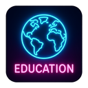 icon_education_globe_neon icon preview
