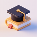 icon_education_graduation_cap_3d_isometric icon preview