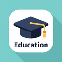 icon_education_graduation_cap_flat_design icon preview