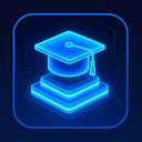 icon_education_graduation_cap_futuristic icon preview