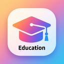icon_education_graduation_cap_gradient icon preview