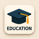 icon_education_graduation_cap_iconic icon preview
