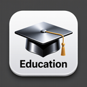 icon_education_graduation_cap_metallic icon preview