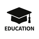 icon_education_graduation_cap_monochrome icon preview