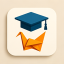 icon_education_graduation_cap_origami icon preview
