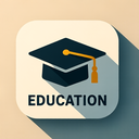 icon_education_graduation_cap_shadow_effect icon preview
