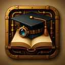 icon_education_graduation_cap_steampunk icon preview