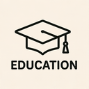 icon_education_graduation_cap_thin icon preview
