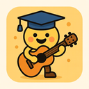 icon_education_guitar_cartoon icon preview