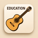 icon_education_guitar_elegant icon preview