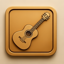 icon_education_guitar_embossed icon preview