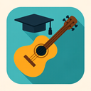 icon_education_guitar_flat_design icon preview