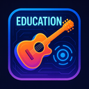 icon_education_guitar_futuristic icon preview