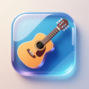icon_education_guitar_glassy icon preview