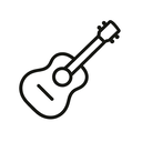 icon_education_guitar_minimal_outline icon preview