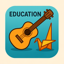 icon_education_guitar_origami icon preview