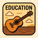 icon_education_guitar_retro icon preview