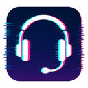 icon_education_headphones_digital_glitch icon preview