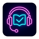 icon_education_headphones_neon icon preview