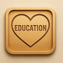 icon_education_heart_embossed icon preview