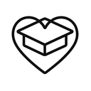 icon_education_heart_minimal_outline icon preview