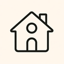 icon_education_house_minimal_outline icon preview