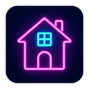 icon_education_house_neon icon preview