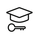 icon_education_key_minimal_outline icon preview