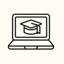 icon_education_laptop_line_art icon preview