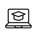 icon_education_laptop_monochrome icon preview