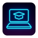 icon_education_laptop_neon icon preview