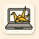 icon_education_laptop_origami icon preview