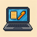 icon_education_laptop_pixel_art icon preview