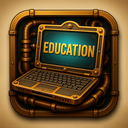 icon_education_laptop_steampunk icon preview