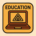 icon_education_laptop_tribal icon preview