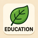 icon_education_leaf_cartoon icon preview
