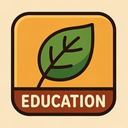 icon_education_leaf_retro icon preview