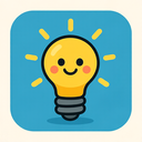 icon_education_light_bulb_cartoon icon preview