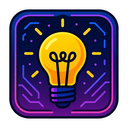 icon_education_light_bulb_cyberpunk icon preview