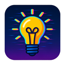 icon_education_light_bulb_digital_glitch icon preview