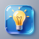 icon_education_light_bulb_glassy icon preview