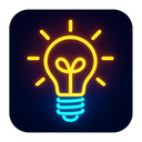 icon_education_light_bulb_neon icon preview