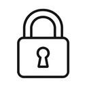 icon_education_lock_minimal_outline icon preview