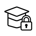 icon_education_lock_monochrome icon preview