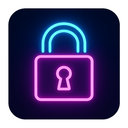 icon_education_lock_neon icon preview