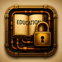 icon_education_lock_steampunk icon preview