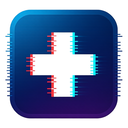 icon_education_medical_cross_digital_glitch icon preview